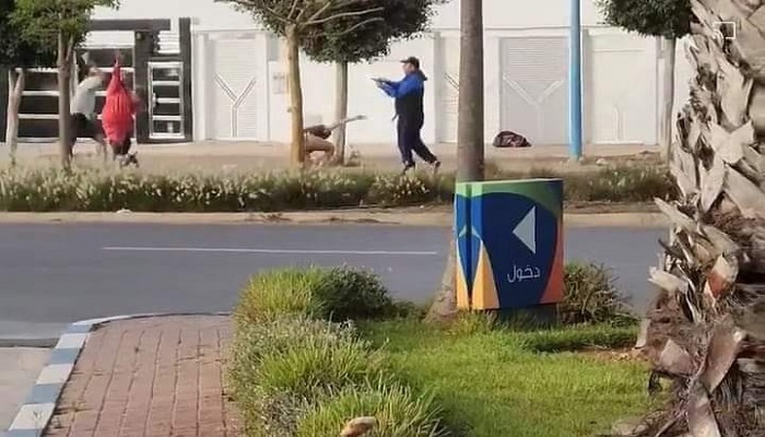 صورة تسريب فيديو شرطي يطلق النار على خطيبته وامها في الجديدة