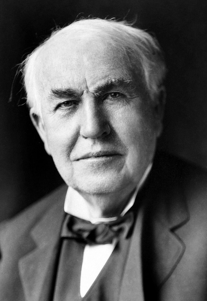 صورة من هو توماس اديسون مخترع المصباح الكهربائي