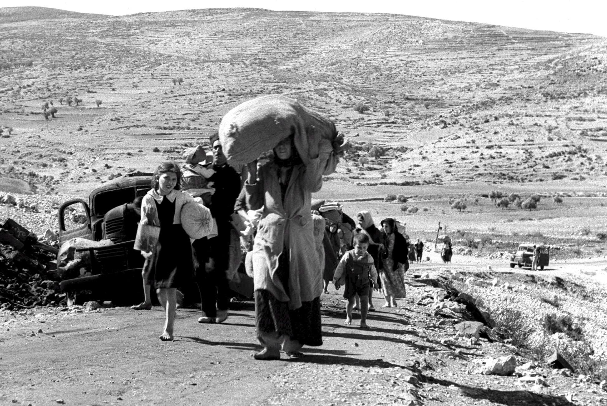 صورة تعبير عن يوم النكبة الفلسطينية 1948 كامل بالعناصر