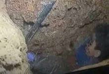 صورة كيف تم حفر البئر الذي وقع فيه ريان