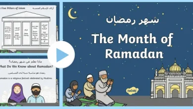 صورة عرض بوربوينت عن رمضان باللغة العربية والانجليزية