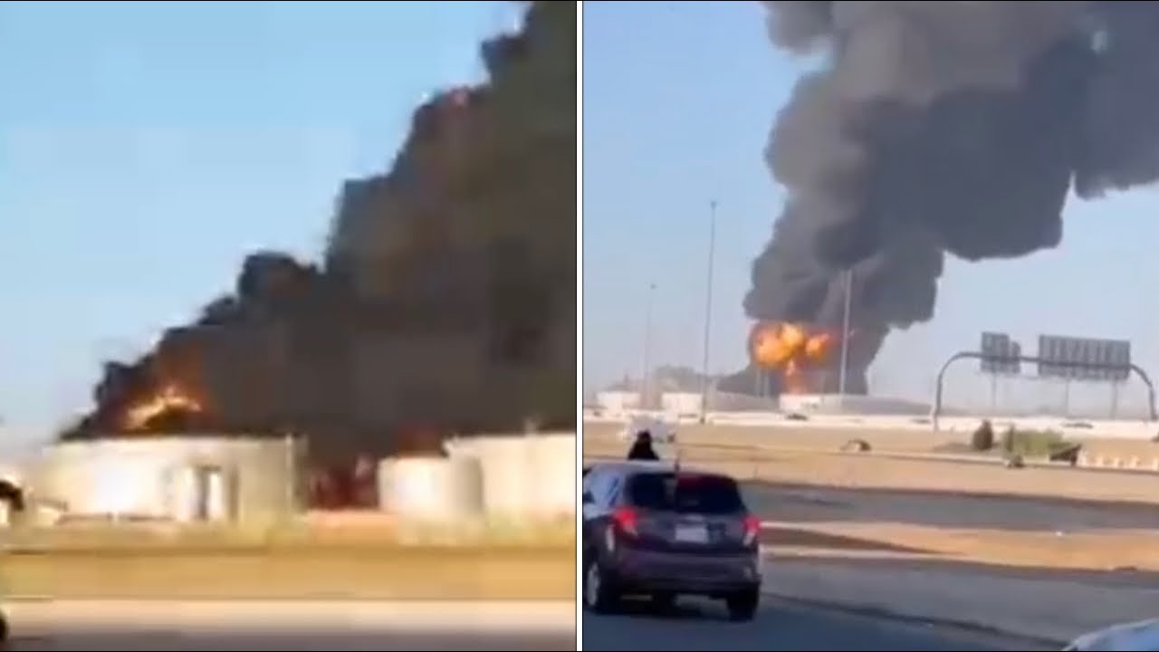 صورة سبب حريق مستودعات ارامكو في جدة