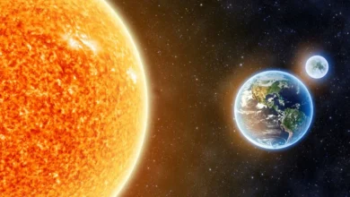 صورة المدار الأهليجي هو المسار الذي تتخذه الأرض أثناء دورانها حول الشمس