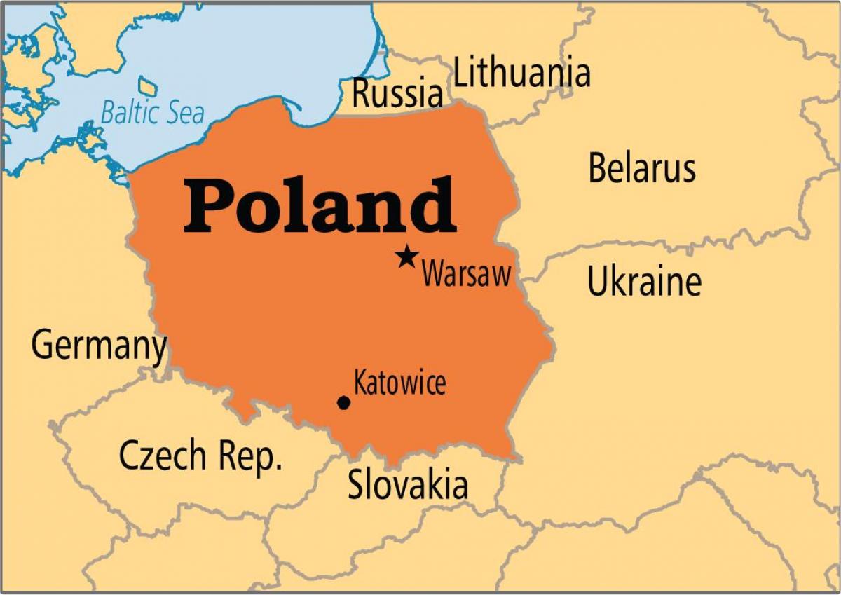 صورة اين تقع بولندا على الخريطة