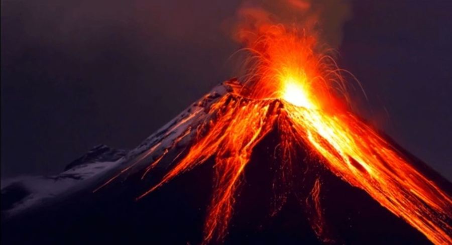 صورة اعمل خطا زمنيا لبركان ما واكتب عليها معلومات تتعلق بموقعه