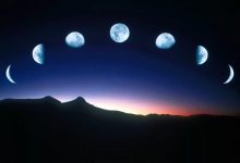صورة تسمى الأشكال الظاهرية للقمر في السماء بأطوار القمر