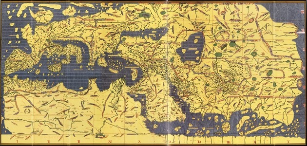صورة اين عثر على خريطة العالم الأولى