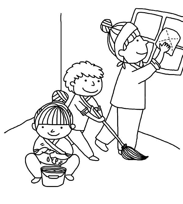 صورة رسومات عن النظافة الشخصية للتلوين للاطفال