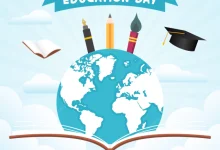 صورة شعار اليوم العالمي للتعليم 2023 png