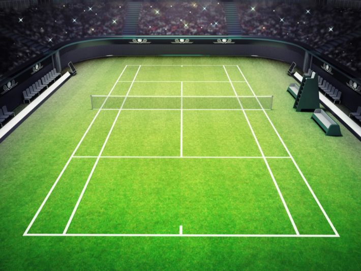 صورة عرض ملعب التنس الارضي للفردي