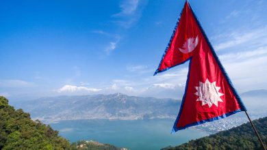 صورة علم دولة نيبال هو العلم الوحيد
