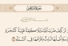 صورة معنى كلمة طيبة في القرآن